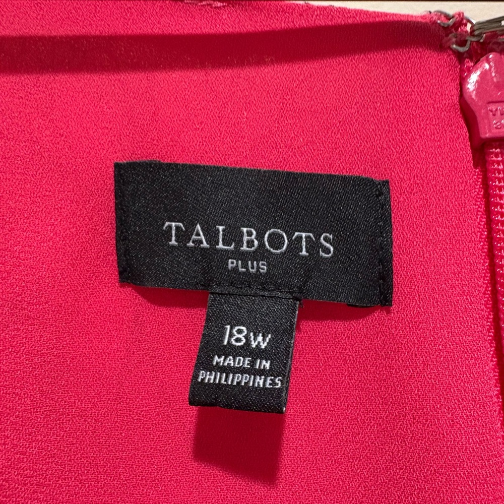 Talbots Plus Button Front Dress - Picture 6 of 7